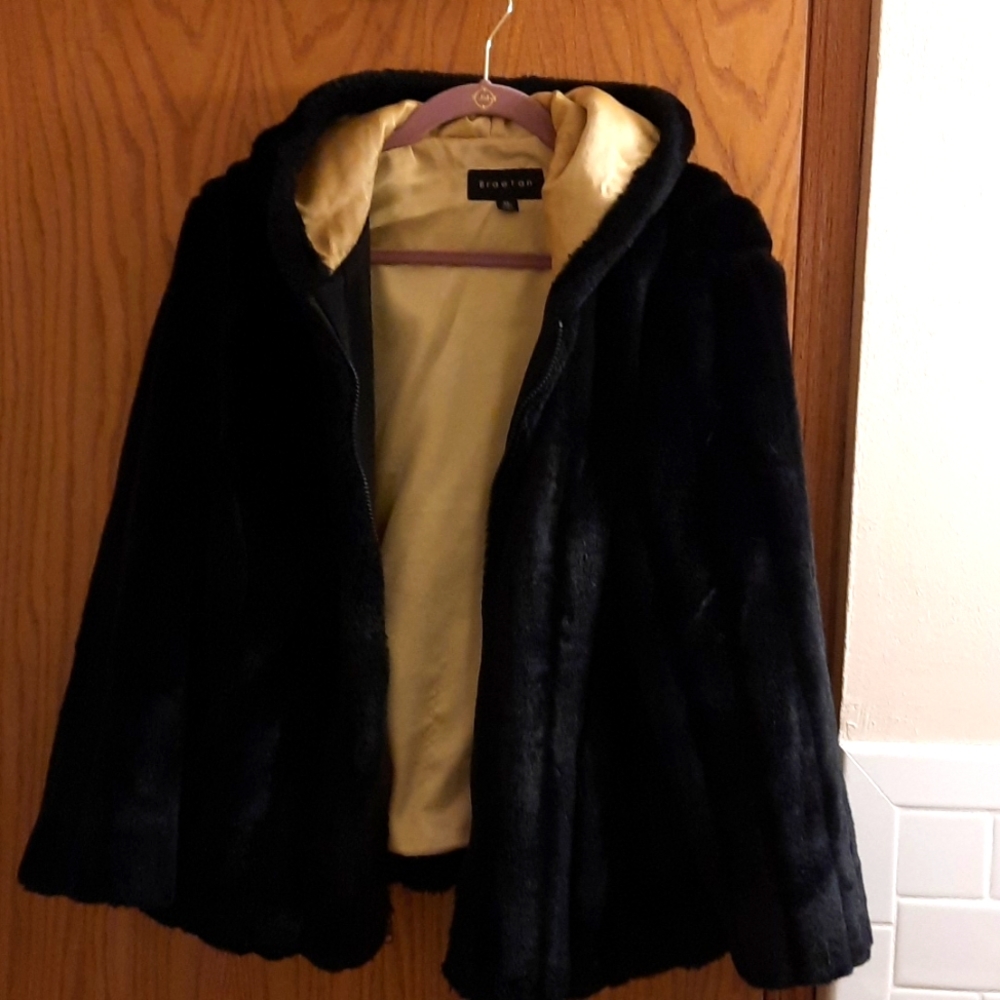 Very warm thick Flux fur coat.  Beautiful coat and lining